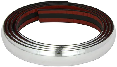 Image de AutoStyle bande décorative autocollante PVC 32 mm chrome 2,5 mètres