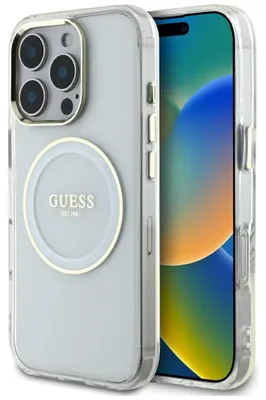Produktbild von Guess Etui MagSafe iPhone 16 Pro Weiß