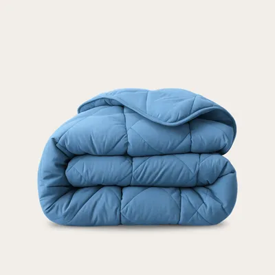 Produktbild von HappyBed - 200x220 cm - Waschbare Bettdecke ohne Bezug - Bedruckte Bettdecke ohne Bezug - Bettwäsche - Blaustein