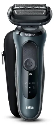 Produktbild von Braun Series 6 61-N1000s, Folienschaber, Schwarz, Grau, SensoFlex, SensoFoil, Tasten, LED, Akku