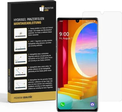 Produktbild von 6x Panzerfolie für LG Velvet HYDROGEL FULL COVER Displayschutzfolie HD KLAR Schutzfolie