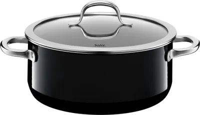 Produktbild von Silit Bratentopf mit Deckel Ø 24 cm Passion Black