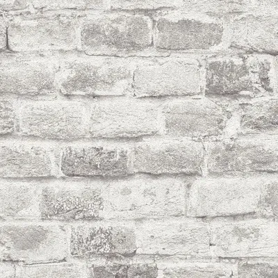 Produktbild von A.S. Creation | Bricks & Stones | 388144 | Vliestapete | Steinoptik | 0.53 x 10.05 m | Hellgrau | Wohnzimmer | Flur | Bü
