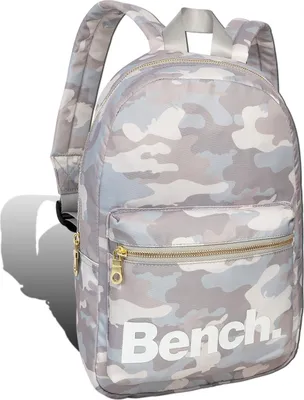 Obrázek produktu pro Bench Light Grey White Nylon City Backpack Shop Dámský batoh 25x35x12 Dámský batoh D2ORI304J