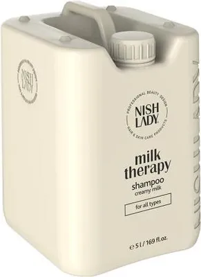 Produktbild von Nishlady | Shampoo - Milk Therapy - 5000 Ml - Mit Milchproteinen - Intensivpflege - Salonqualität