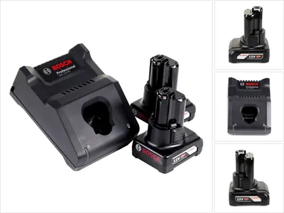Obrázok produktu pre Bosch 1 600 A01 B20, Súprava batérie a nabíjačky, Lithium-ion (Li-ion), 6 Ah, 12 V, Bosch, Čierna