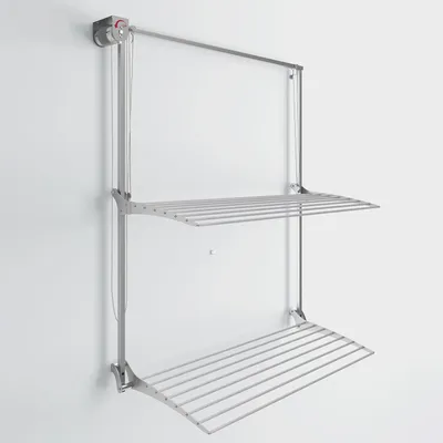 Produktbild von Wandtrockner Wall Plus - an der Wand montiert - vertikales Wäschegestell - Aluminium und Stahl Wandtrockner