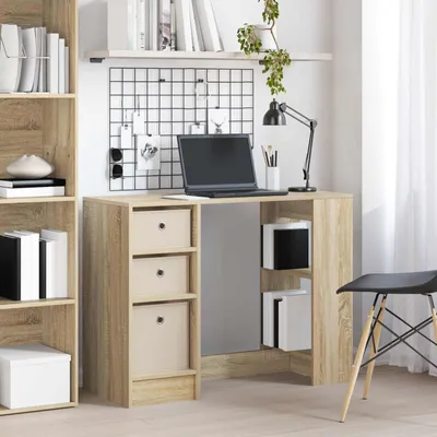 Productafbeelding van Maison Exclusive - Bureau, Sonoma-eikenhout, 100 x 40 x 75 cm, houtvezel
