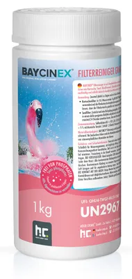 Produktbild von BAYCINEX® Filterreiniger Granulat 1 kg zur Entkalkung aller Filterarten für Pools und Whirlpools