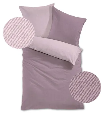 Produktbild von Traumschlaf Feinflanell Bettwäsche Arizona rose 200x220 cm + 2x 80x80 cm