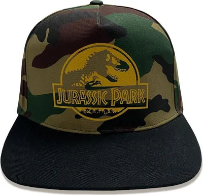 Produktbild von Jurassic Park Snapback Cap  Camo Gold Camo Logo