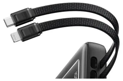 Image de Anker Power Bank 10000mAh 30W USB-C+L Cable Noir