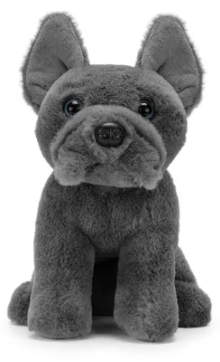 Produktbild von Zappi Co Pierre – Französische Bulldogge Kuscheltier (Grau, 22cm) Grauer Frenchie zum Liebhaben – Weich, Kuschelig & Umweltfreundlich – Stilvoller Begleiter im Kompaktformat