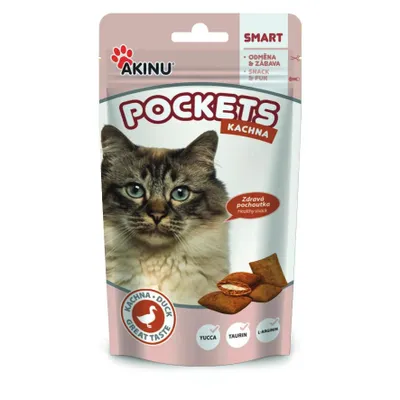 Obrázok produktu pre Akinu POCKETS Kačacie vankúšiky pre mačky 40 g