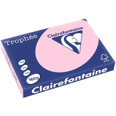 Produktbild von Clairefontaine Trophee 2638C Papier Rosa 160g/m² DIN-A3 - 250 Blatt
