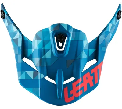 Produktbild von LEATT-Visier für GPX-Helm blau/rot Größe S/XS