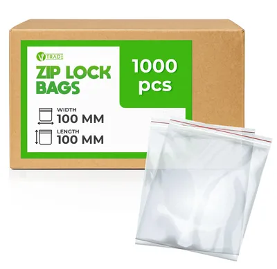 Hersluitbare Beutel 1000 Stück 100x100 mm transparent