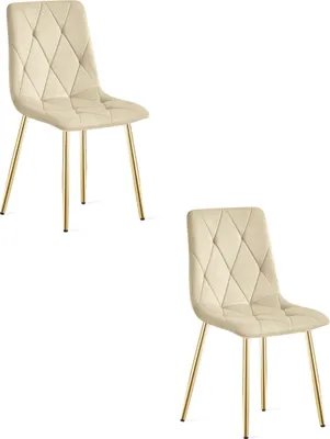 Immagine prodotto di Sedia LIBRA - velluto beige chiaro / gambe color oro x 2