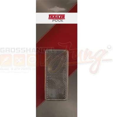 Produktbild von 2 x Rückstrahler 90 x 40 mm, weiß, zum Kleben