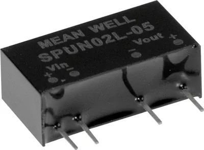 Produktbild von MEANWELL SPUN02M-15, DC/DC-Wandler Modul-Serie, 12:15V 134mA 2W