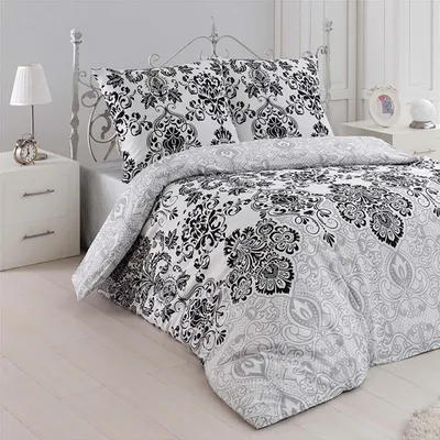 Produktbild von Bettwäsche Bettbezug 200x200 cm, Kopfkissenbezug 80x80 cm 3 teilig Deckenbezug Set aus 100% Baumwolle Renforce mit Reissverschluss - Buymax®