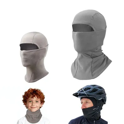 Immagine prodotto di ROCKBROS Inverno Genitore-Bambino Antivento Caldo Passamontagna Maschera da Sci Sportiva per Sport all'Aperto Ciclismo, Sci, Corsa Grigio