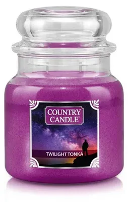 Image de Bougie parfumée Country Candle Twilight Tonka, taille moyenne, avec 2 mèches (453 g)