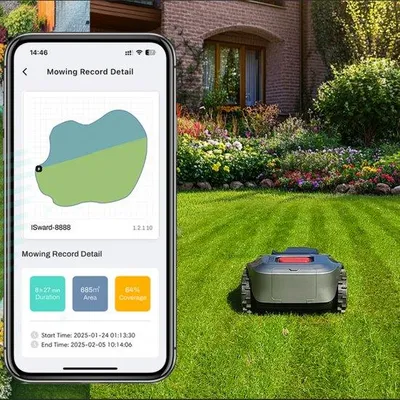Immagine prodotto di Tosaerba automatici - Prato da 2500 m² - Triplo sistema di posizionamento RTK+AI Vision+GPS - Capacità di salita su pendenze fino a 57° - Connessione multifunzionale WiFi/Bluetooth/4G - Sistema antifurto e protezione della memoria - Controllo intelligente tramite app - Manutenzione intelligente del prato e taglio a zig-zag