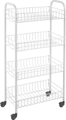 Produktbild von Metaltex Servierwagen mit 4 Körben Pisa Weiß
