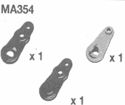 Produktbild von Amewi MA354 Servosaverhebel Set AM10SC/AM10T