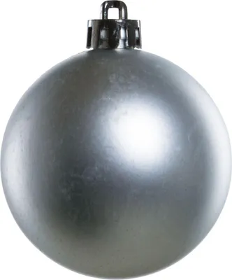Produktbild von TrendLine Weihnachtskugeln bruchfest, langlebig Ø 6 cm silber 12 Stück