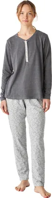 Produktbild von J&J Brothers JJBEP1801 Damen-Langarm-Baumwollpyjama