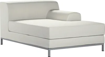 Productafbeelding van Dekoria bekleding voor de Kramfors sofa, chaise longue, rechts, mediumgrijs. Bekleding voor de chaise longue rechts van de Kramfors