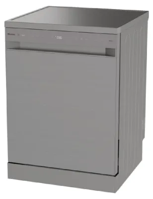 Zdjęcie produktu dla Hisense HS673A90X, Wolnostojący, Pełny rozmiar (60 cm), Szary, Szary, Dotyk, 3 kosz.