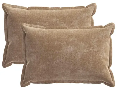 Immagine prodotto di vidaXL, 2 federe per cuscini, colore marrone, HOUTEN, 50 x 70 cm, tessuto in ciniglia