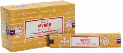 Produktbild von Räucherstäbchen Satya Sai Baba "Myrrh" Incense 15gr.
