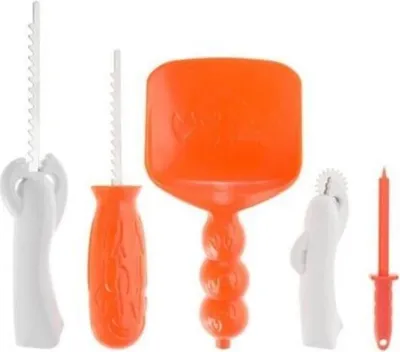 Obrázek produktu pro Nástroje k vyřezávání dýně - HALLOWEEN - sada 5 ks