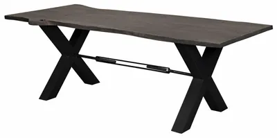 Produktbild von MASSIVMOEBEL24.DE Esstisch Akazie 200x100x76 grau lackiert IRON LABEL #116