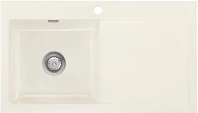 Produktbild von Spüle KeraDomo MERA 90 Magnolie Becken links mit Handbetätigung