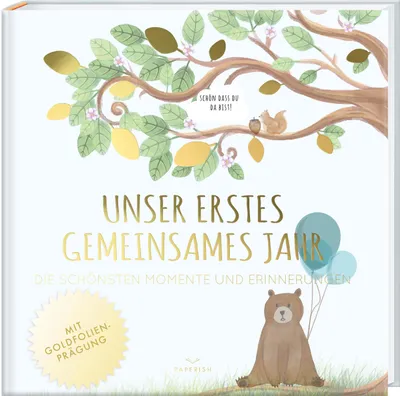 Produktbild von Babyalbum - UNSER ERSTES GEMEINSAMES JAHR (blau)