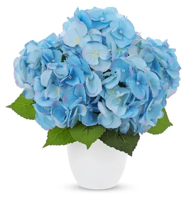 Kunsthortensie im Topf, 33 cm, künstliche Pflanze