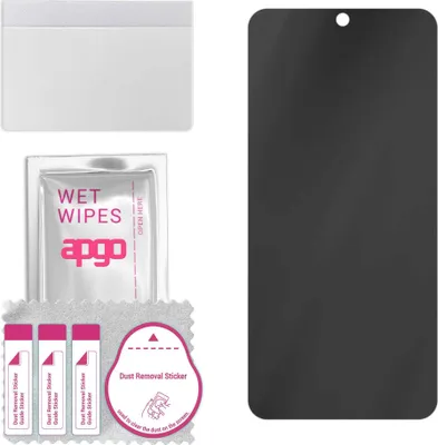 Produktbild von apgo Hybrid Privacy Schutzglas, Matt, kompatibel mit Cubot Note 8, Anti-Spy, toller Ersatz für Hartglas, kratzfester Displayschutzglas, Displayschutz, Full Glue