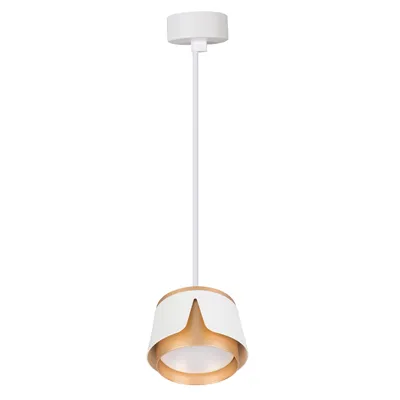 Produktbild von XUDO GX53 Pendelleuchte 1-flammig weiß-gold flach für Flur