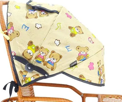 Image de Housse de pluie universelle pour poussette, noire