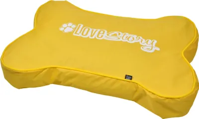 Image de Coussin déhoussable pour chien en forme d'os