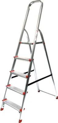 Produktbild von SZ Metall Stehleiter alu 5 Stufen, H: 180,0 cm