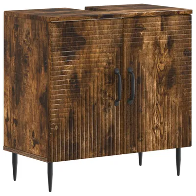 Immagine prodotto di Mobiletti sotto lavabo HAARLEM, legno effetto rovere, 59,5 x 31,5 x 59 cm