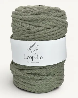 Obrázek produktu pro Loopello bavlněný provázek, průměr 9 mm, délka 100 m – khaki