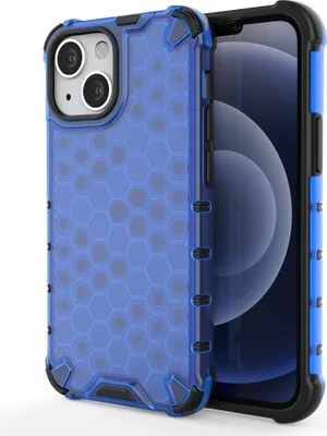 Produktbild von Hurtel Honeycomb, Mantelhülle, Apple, iPhone 13 mini, 13,7 cm (5.4"), Blau