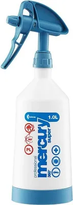 Image de Pulvérisateur Kwazar Mercury Super Pro Plus, 1 L, blanc/bleu, 10,4 x 10,4 x 35 cm